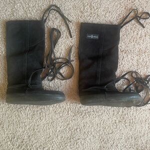 Muk Luks Black Rain & Snow Boots